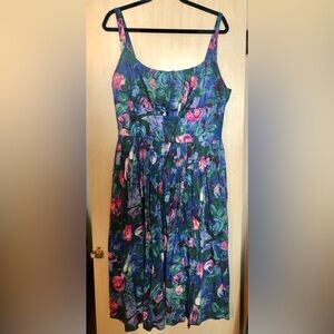 Retrospec’d Norma Jean Blue Floral Vintage Style Dress XL AU 16